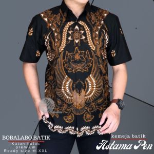 Baju Batik Pria Lengan Panjang Astama | Batik Lapis Furing | Kemeja Cowok Katun Halus Premium