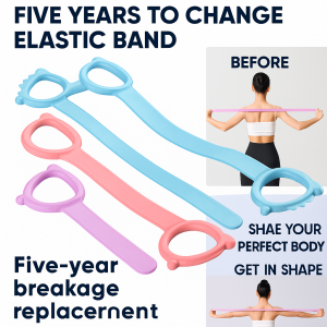 8 Shape Yoga Resistance Bands Arm Back Shoulder Trainer Durable Anti Break Elastic Bands Yoga Pilates Fitness Equipment