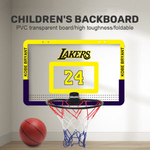 Indoor Basketball Hoop Play Set for Kids Mini Hanging Basketball Board with Ball and Pump for Children Toy