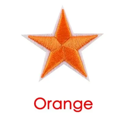 Sticker ủi nhiệt thêu logo hình ngôi sao 5 cánh - Miếng vá ủi quần áo hình ngôi sao 5 cánh N16