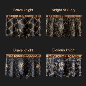 Mens functional boxer shorts Comfortable and breathable ice silk shorts boys