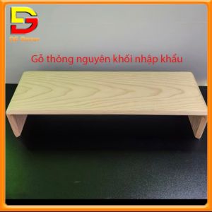 Kệ Màn Hình Máy Tính Uốn Cong Độc Đáo Kệ Gỗ Sơn Phủ Bóng Kê Màn Hình Sang Trọng DC-795