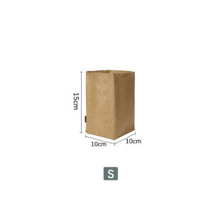 Konco Washable kraft paper bag refrigerator storage bag kitchen Organizer thickened waterproof Foods package Bag Fruits Vegetable Bread storage bags Picnic food bag Sundry storage box