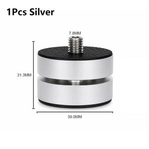 NOBLELYN 1Pcs Aluminum Magnesium Alloy HiFi Audio Isolation Feet 39x31mm CNC Machined Speaker Foot Pad  Anodized Anti Shock Absorber Feet for Speaker Amplifier DAC
