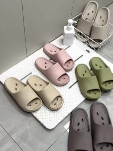 [Free Shipping] Leak-Proof Bathroom Slippers Non-Slip For Women Suitable For Summer Indoor Use For Showering With A Hollow Design Quick-Drying Also Available For Men