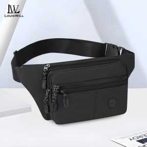 LouisWill Mens Chest Bag Fashion Outdoor Bag Travel Bag Cross Body Bag Waist Bag Lightweight Waterproof Fitness Bag Money Phone Chest Bag for Workouts Sports Outdoor