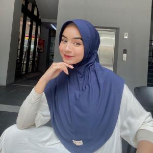 Bergo Serut Jersey Size XL / Hijab Instan Serut xl