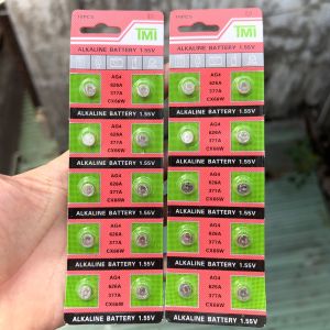 TMI Combo 2 Vỉ 20 Viên Pin Đồng Hồ 377 SR626SW LR626 Alkaline Battery 1.55V Tiết Kiệm Chi Phí Phụ Kiện Đa Năng