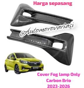 PAKET COVER  RING FOG LAMP + DRL LED WELCOME LIGHT SEIN RUNNING + FOG LAMP FOGLAMP LAMPU KABUT LED ALL NEW BRIO 2023 2024 2025 2026 CARBON