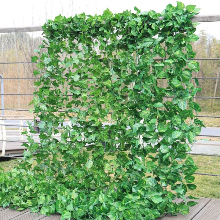 Artificial Grape Leaves For Vines Fake Vine Garlands with Grapes Green