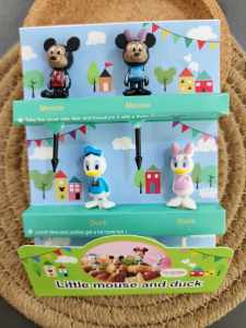 Mickey & Minnie Mouse Bento Picks - Fun Kitchen Food Decorations