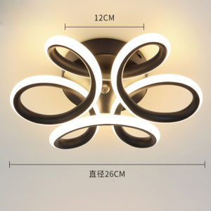 Modern LED Ceiling light for living room balcony bedroom wave-shaped aluminum creative special-shaped light