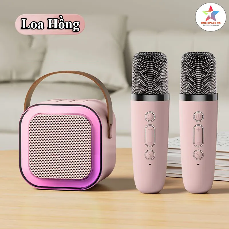 loa bluetooth hát karaoke mini Kèm 2 Míc Không Dây, Thiết Kế Nhỏ ...