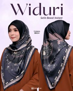 BAWAL INSTANT SATIN PRINTED || HIJABS BY HANAMI || BAWAL AWNING FAIRYTALE MONOGRAM MAJESTIC WIDURI || 8074 6