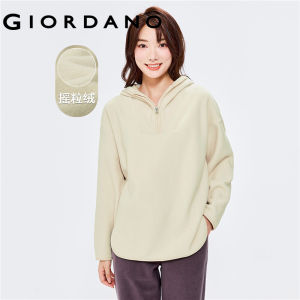 Giordanoผู้หญิง เสื้อสเวตเตอร์คลุมด้วยผ้าฟลีซขนาดใหญ่แบบพลิกกลับได้ Free Shipping 05322802