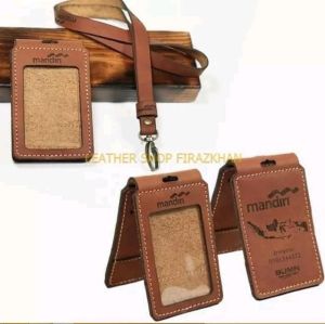 MURAH NAME TAG ID CARD KULIT FREE CUSTOM LOGO PERUSAHAAN BUMN PERTAMINA LOGO BANK DLL