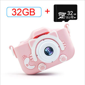 SALE WTTT SHOP X5S Cute Cartoon Childrens Camera 20MP Dual Lens HD 1080P Kids Digital Camera Toys Camera Birthday Gift with game