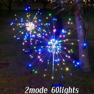 LED Solar Fairy Lights Outdoor Waterproof Christmas Lights Halloween LED Firework Lights