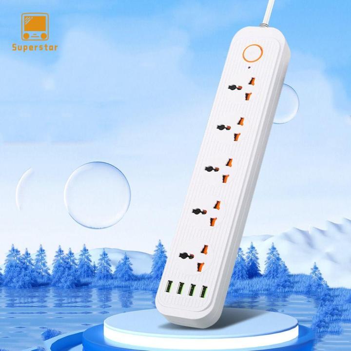 SUPERSTAR Universal Power Strip Surge Protector 5 Outlets Outlet ...