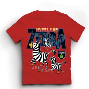 Baju Kaos Distro Anak Laki Laki Karakter Hewan Zebra Keren Import 1 - 10 Tahun - Hypelane Kids - DTF