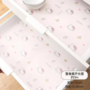 Christmas Gift Halloween Sanrio Kawaii Hello Kitty Drawer Mat Paper Kuromi Cinnamoroll Anime Cartoon Kitchen Cabinet Waterproof Oil-proof Anti-dirty Mats