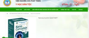 Viên uống dạ dày Nano Curcumin Gold YHDT - Viện Y Học Dân Tộc Việt Nam Chính Hãng Mẫu Mới Cao Cấp - HVQY hộp 30 viên