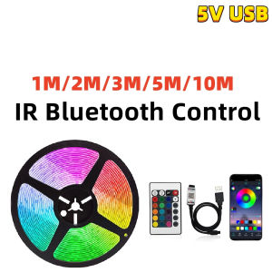 READY STOCK LED Strip RGB5050 Light Strip Tape USB Lamps Color Changing Lampu Bluetooth Tidui Room Strip LED Strap Diode