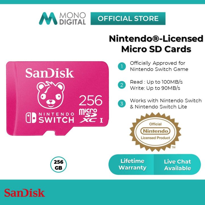 SanDisk Nintendo Switch (128GB/256GB) Micro SD Card