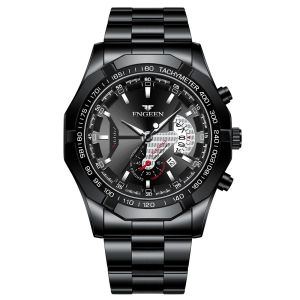 HAMURA COD X1 Jam Tangan Pria Luxury Stainless Steel Quartz Tahan Air Jam Tangan Pria Mewah Jam Tangan Pria Bisnis FNGEEN Watch Waterproof