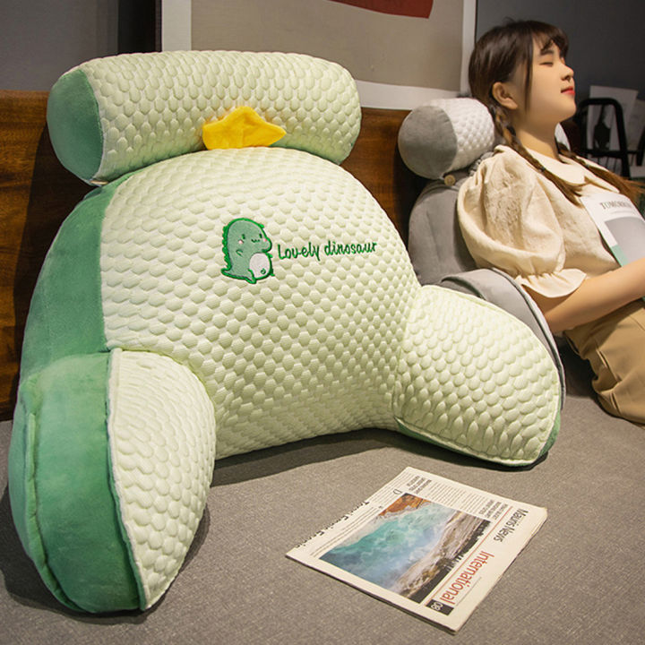 Ice Beans Triangle Cushion Bedside Cartoon Sofa Pillow Back Soft Large