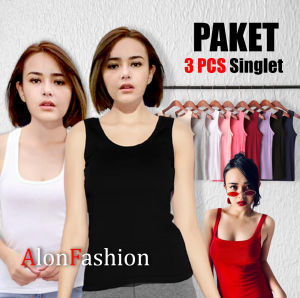 Promo Isi 3 PCS Singlet Tanktop Wanita dewasa Terbaru kekinian Andin Ikatan Cinta / Tanktop Andin Singlet Wanita Dewasa Amanda Manopo Tanktop korea Style