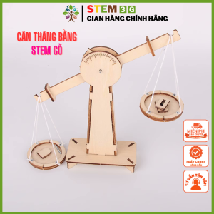 STEM mẫu giáo: Tự làm Cân Thăng Bằng Gỗ DIY. Đồ chơi giáo dục khoa học dành cho bé mầm non tiểu học đơn giản. STEM3G