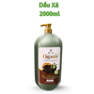 Dầu Gội Xả Bồ Kết Oganic 2000ml x 2  Giúp Tóc Mềm Mượt Óng Ả  Dung Tích Lớn Thích Hợp Cho Spa.