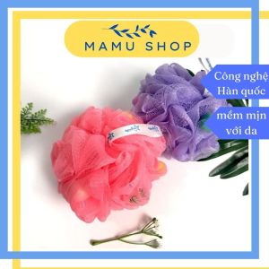 Bông tắm tròn bông tắm tạo bọt cao cấp hàn quốc Mamu shop M03