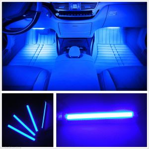 RGB-IC Car Interior Lights 48 LED USB Under Dash Ambient Light Strips
