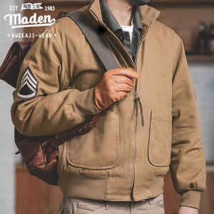 Maden เสื้อแจ็คเก็ต M1942ผู้ชายคุณภาพสูงและใหม่ใหม่2024ฤดูหนาวใหม่ล่าสุดเสื้อโค้ทเก๋ไก๋สำหรับบุรุษศิลปะอบอุ่นย้อนยุค