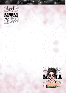 Mothers Day Notepad with sticky note (floral)