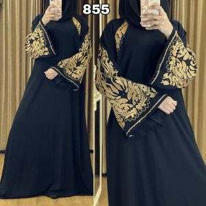 [ABAYA ORI] New Gamis Abaya Turkey Dubai arab 855 Terbaru