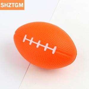 [COD] SHZTGM ลูกบอลรักบี้ทำจากโฟม PU แข็งสำหรับคลายและลดแรงกดลูกบอลของเล่นฟุตบอล