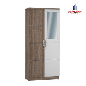 Olympic Lemari Kayu Dua Pintu / Lemari Pakaian Dua Pintu / Lemari Baju / Tempat Penyimpanan / ALPHIN 2P