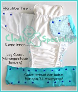 ORIGINAL Clodi Klodiz Diaper Anak Besar/ Dewasa/ Manula (30-100kg)
