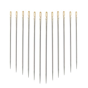 Kim Mù Đa Kích Cỡ Kim Thép Không Gỉ Kim Khâu Tay Darning Dụng Cụ Thêu Mở Bên Cho Kim Tự Làm