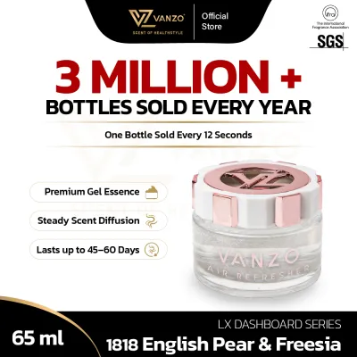 1818 - VANZO LX Dashboard Series [English Pear & Freesia] / Car Perfume / Pewangi Kereta [4 BOXES MIX & MATCH FOR RM100]