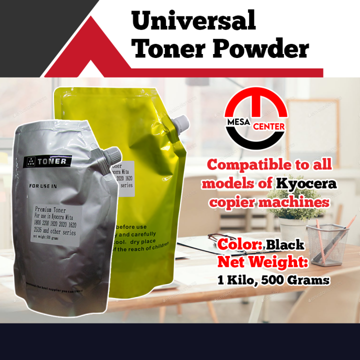 Kyocera premium universal black toner powder 1000g -500g | Lazada PH