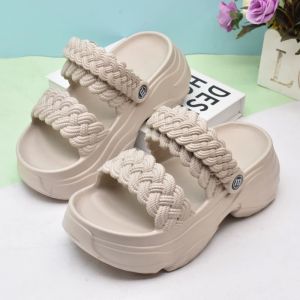 Korean Wedge Sandal Fashion Shoes Thick Bottom Comfortable NonSlip Lightweight Sandal Outdoor Slipper For Women