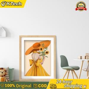 【Free Shipping】 11CT Sunflower Girl Full Embroidery Set Stamped Chinese Cross Stitch Needlework