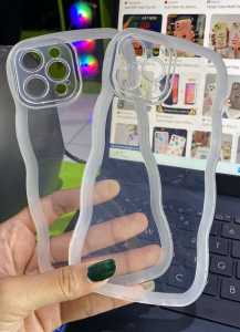 Softcase Gelombang Bening ( IPHONE 13 PRO ) Clear Case Casing Handphone - PGC SHOP