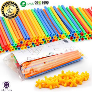 Mainan DIY Pipa Rakit Konstruksi Pipe Straw Building Block Construction Block 4D