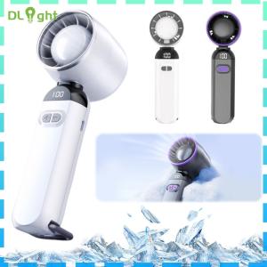 【New Arrival】 Compact Electric Handheld Fan with Digital Display Adjustable Speed Portable Fan for Home Office and Travel