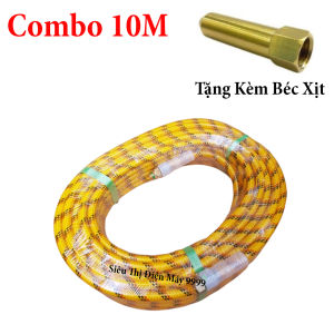 Dây xịt rửa xe áp lực cao101520m dành cho máy xịt rửa áp lực - TẶNG KÈM BÉC XỊT